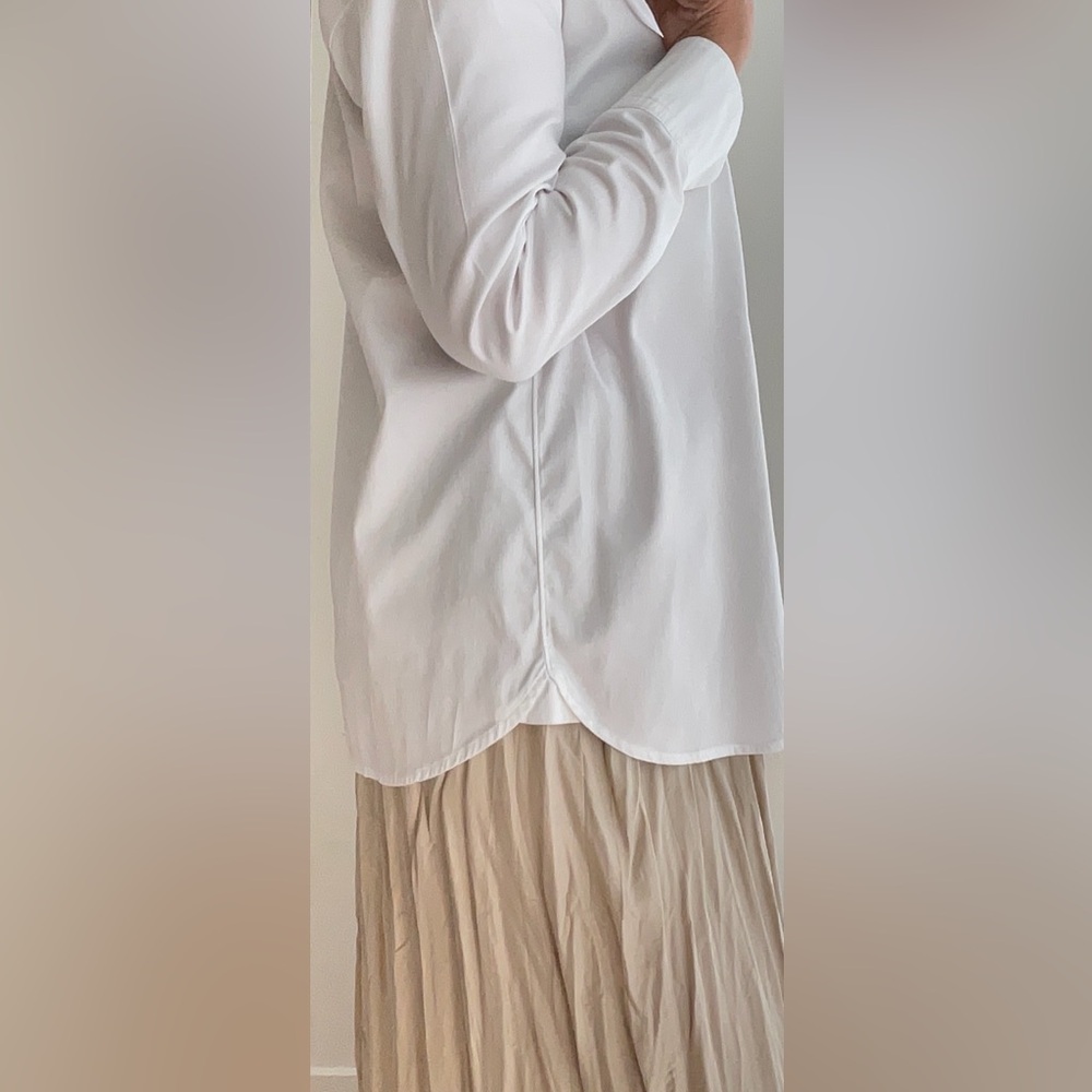 White Cotton Blouse Max Volmary